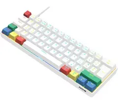 NOS C-450 Mini Pro RGB Mechanical Gaming Keyboard - White