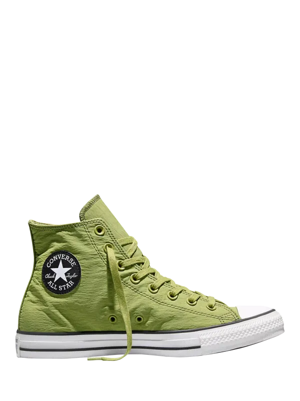 Converse Chuck Taylor All Star Crinkly Nylon Hi-Top Trainers, In The Weeds