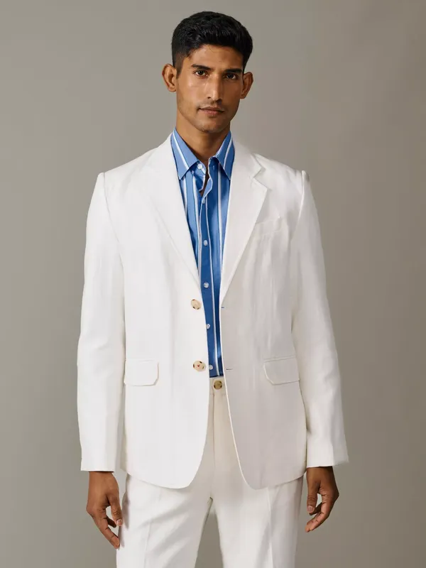 Aubin Axholme Linen-Cotton Suit Jacket