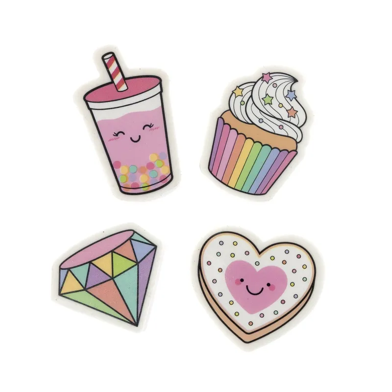 Pink Treat Novelty Erasers 4 Pack