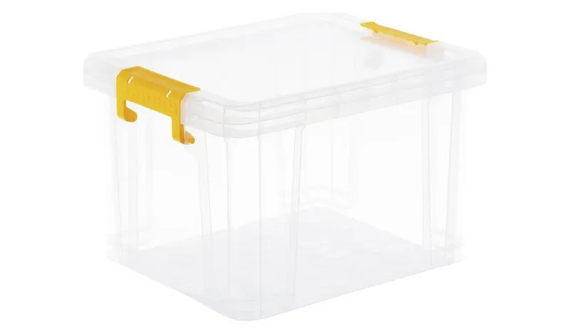 Strata Stackmaster 35L Plastic Storage Box - Clear