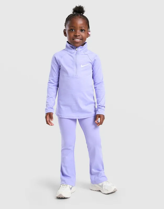 Nike Girls' Pacer 1/4 Zip Top/Leggings Set Children