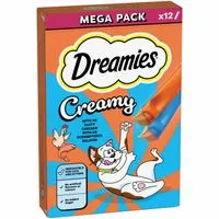 Dreamies Kitten & Adult Cat Creamy Snacks with Chicken & Salmon