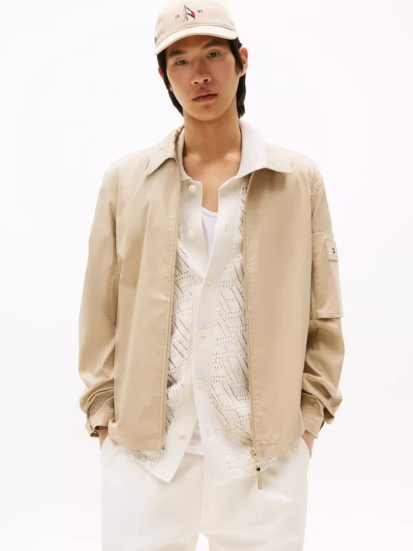 Tommy Hilfiger Cotton Blend Windbreaker Jacket