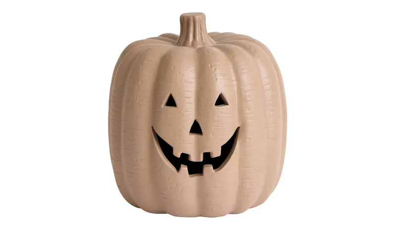 Argos Home Terracotta Taupe Pumpkin Halloween Decoration