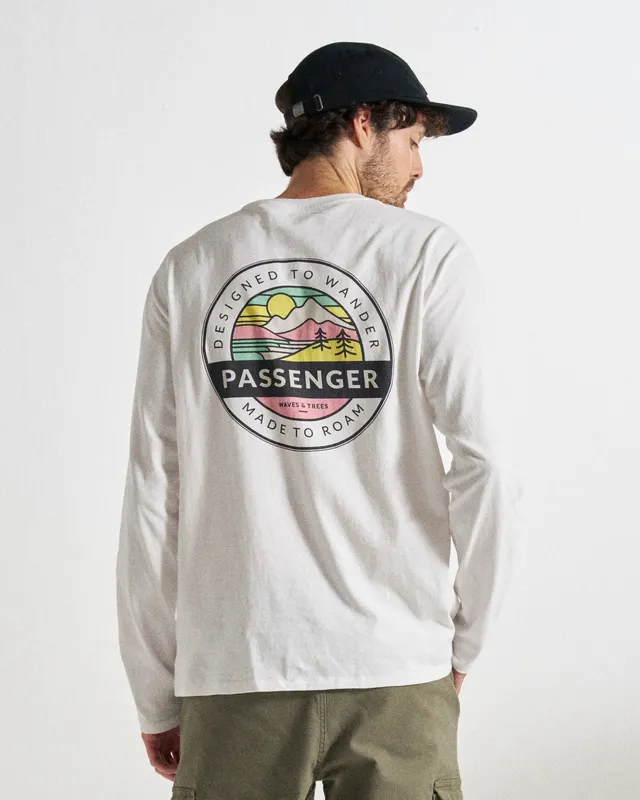 Passenger Clothing Odyssey Cotton LS T-Shirt - White