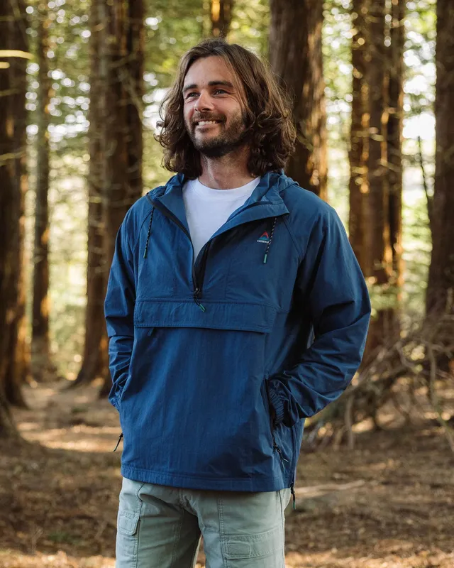 Passenger Clothing Seek Out Wind Resistant Anorak - Dark Denim