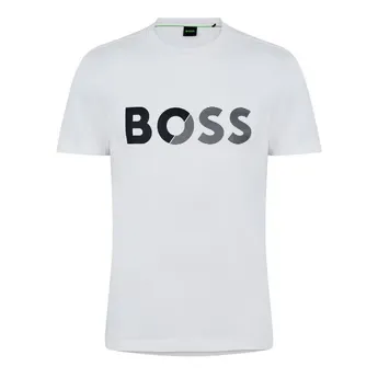 Boss Men's Tape Logo Cotton T-Shirt