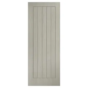 LPD Internal Laminate Cottage Pre-Finished Light Grey Door - 838 x 1981mm