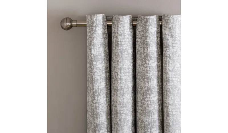 Argos Home Jaquard Fully Lined Eyelet Curtain