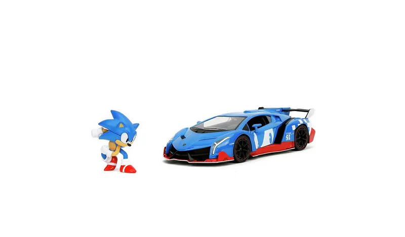 Jada Sonic 1:24 Lamborghini Veneno Car