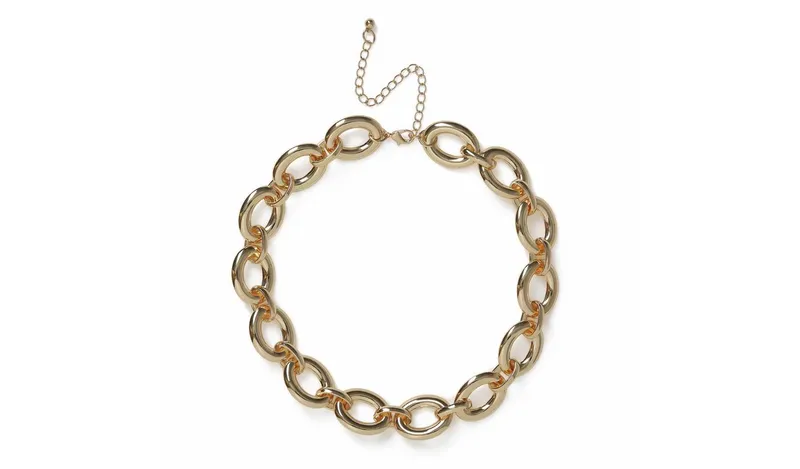 Freedom Gold-tone Open Link Chain Necklace