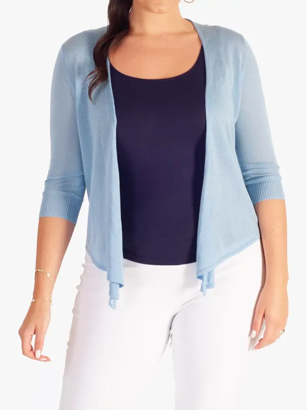chesca Multiway Silk Linen Blend Cardigan