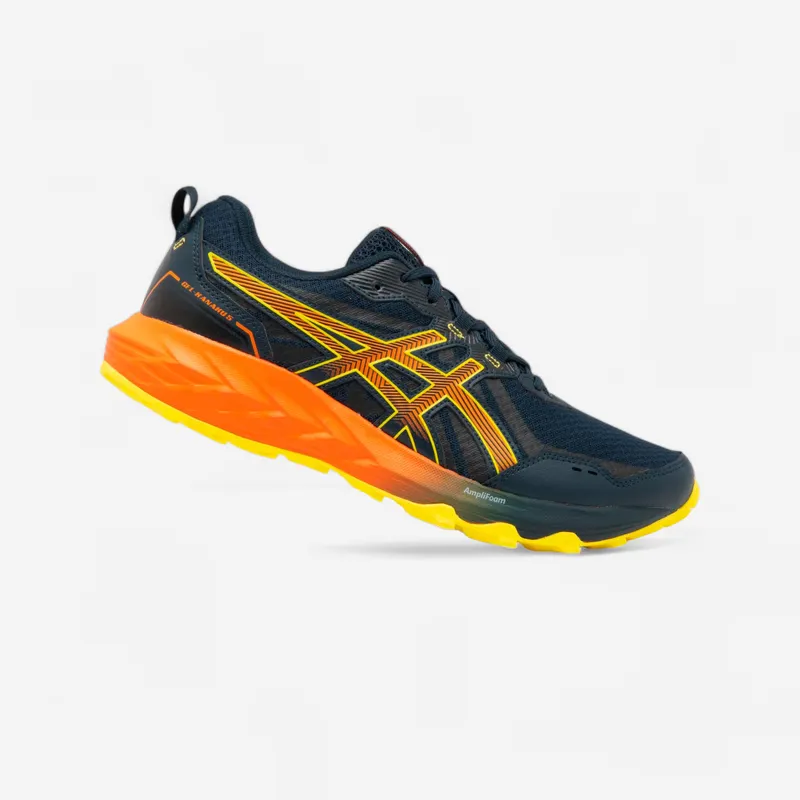ASICS MEN'S ASICS GEL KANAKU 5 TRAIL RUNNING SHOES - BLUE/ORANGE
