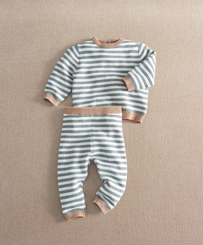 Mamas & Papas Stripe Knit Set (Pack tof 2)
