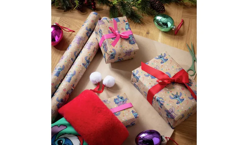 Argos Home 2 Rolls Disney Stitch Wrapping Paper