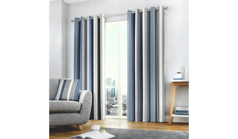 Fusion Whitworth Fully Lined Eyelet Curtains