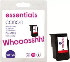 ESSENTIALS Canon PG-560 XL Black Ink Cartridge