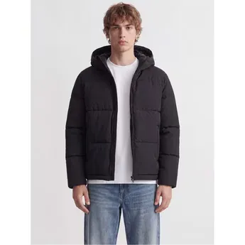 Jack and Jones Mens Galaxy Hooded Regular-Fit Puffer Jacket