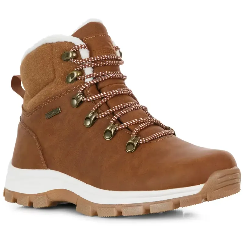 TRESPASS Womens Snow Boots Waterproof Faux Shearling Lined Winter Blair