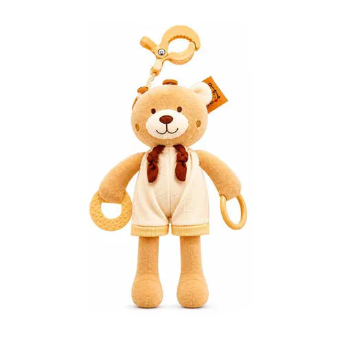 Cute and Co Cute & Co Activity Bear with Large Clip Teether and Ring