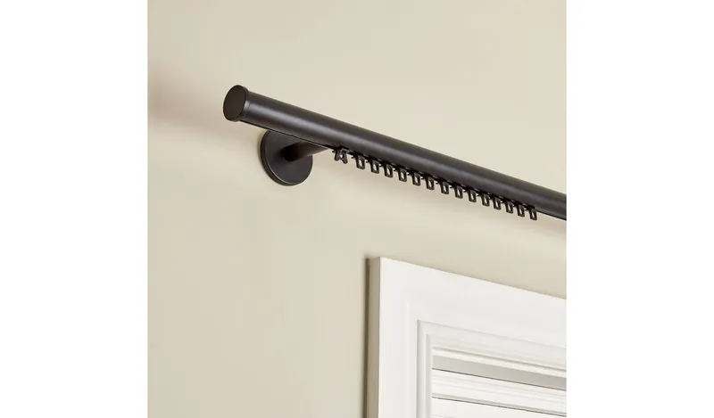 Argos Home Black Curtain Track - 150cm