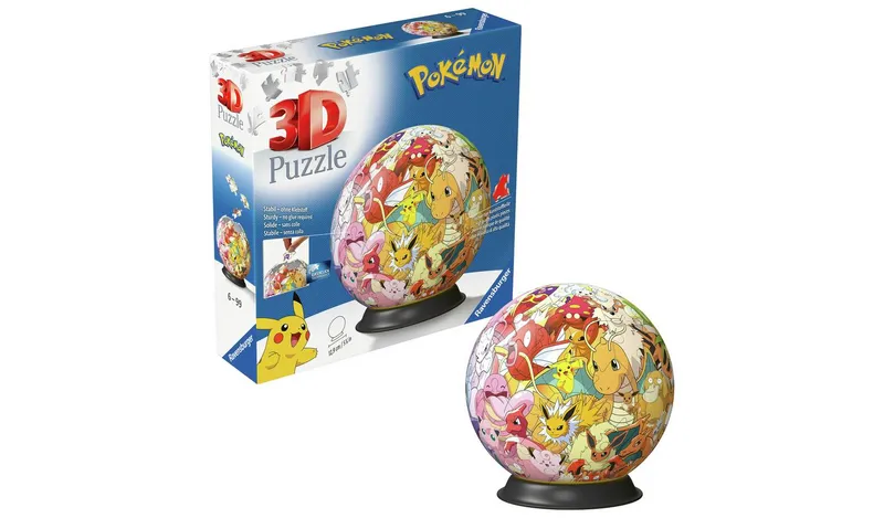 Ravensburger Pokémon 3D 72 Piece Puzzle Ball Jigsaw Puzzle