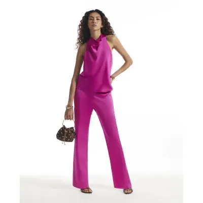 Pink Satin Trousers