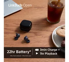 SONY LinkBuds Open Wireless Bluetooth Earbuds - White