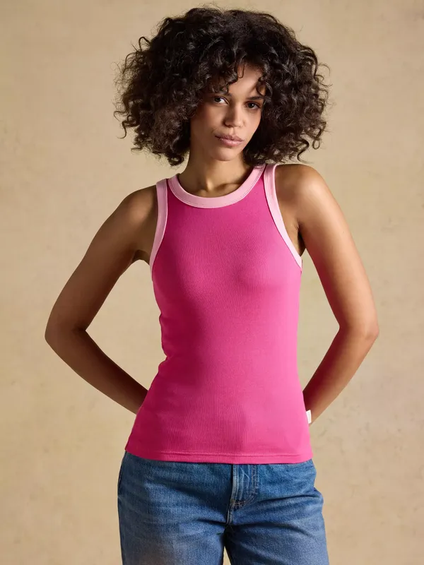 Joules Scoop Neck Vest, Pink