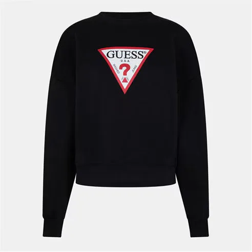 Guess Women's Triangle Icon Sweatshirt