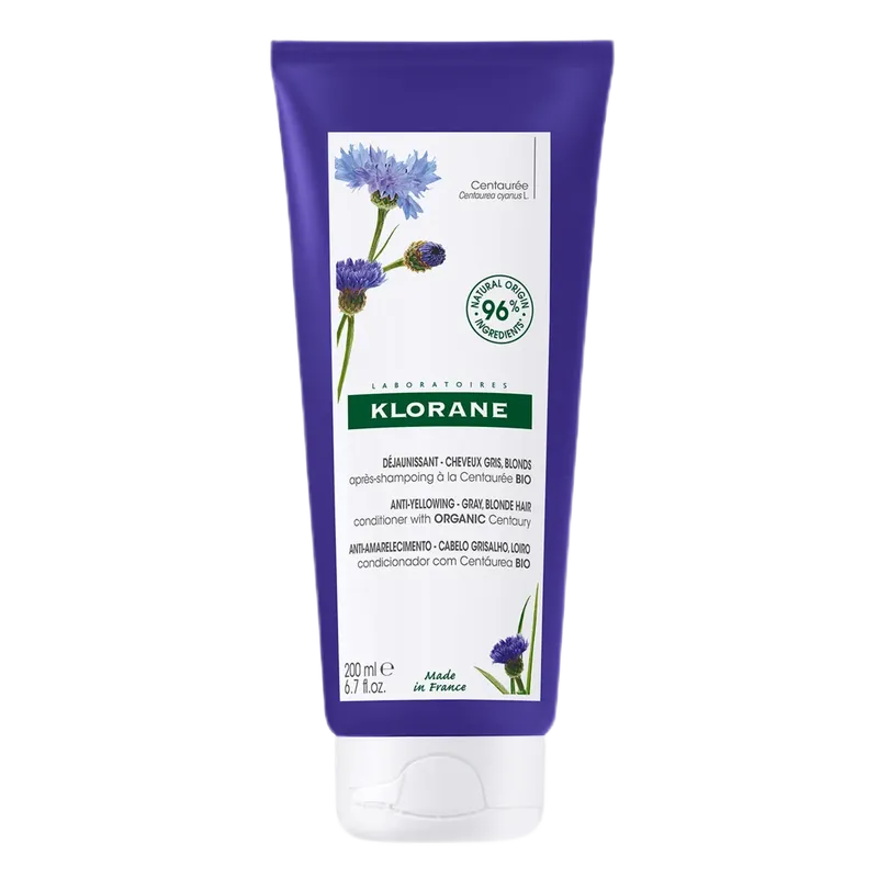 Klorane Centaury Anti-Yellowing Conditioner for Grey and Blonde Hair