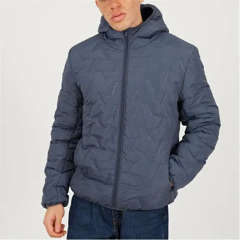 Brave Soul Mens Padded Heat Seal Jacket with Hood
