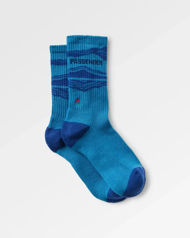 Passenger Clothing Tahola Merino Socks - Blue Steel
