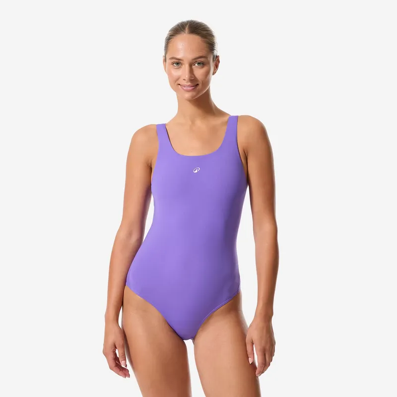 DECATHLON Women’s 1-piece swimsuit, Kimy purple
