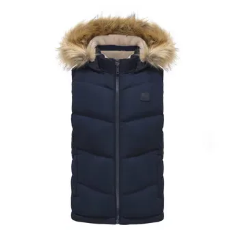 SoulCal Womens  2Zip Detachable Hood Padded Gilet