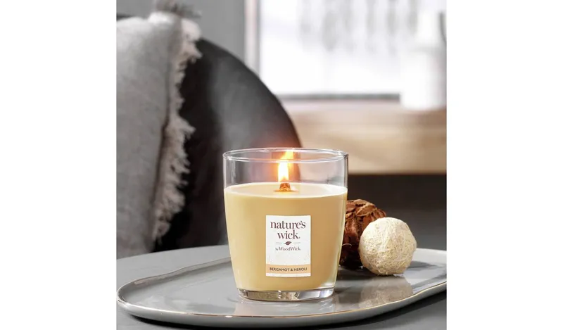Nature's Wick Singlewick Candle - Bergamot & Neroli