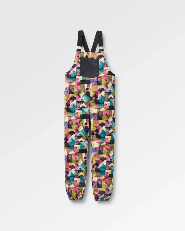 Passenger Clothing Ace Polar Fleece Dungarees - Mosaic Mountain Charcoal