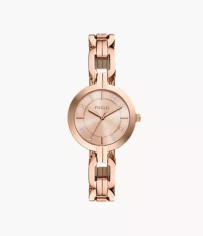 Fossil Kerrigan 32 mm Three-Hand Rose Gold-Tone Stainless Steel Watch