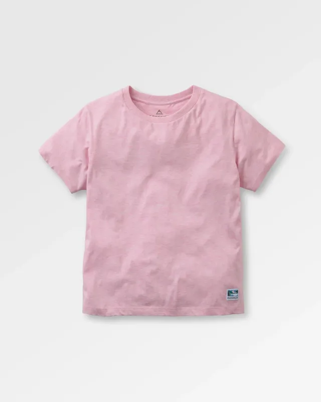 Passenger Clothing Legacy T-Shirt - Pink Haze Marl