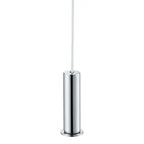 GoodHome Koros Silver effect Zinc alloy Light pull