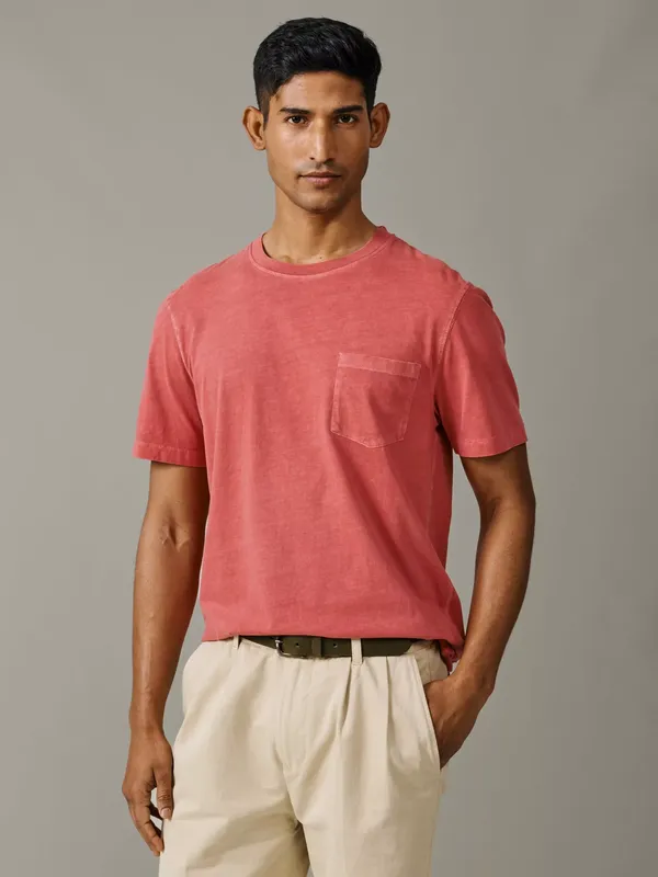 Aubin Hareby Garment Dyed Cotton T-Shirt