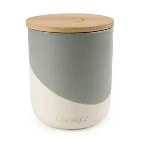 Candlelight Blue Reactive glaze 5% Woodsage & sea salt Small Candle