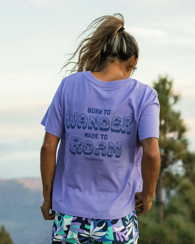 Passenger Clothing Woodcut T-Shirt - Retro Purple