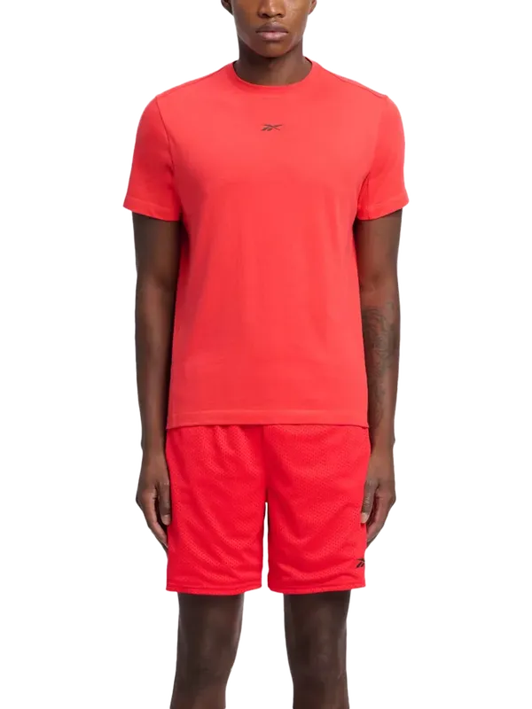 Reebok Men's ID Train Cotton Blend Training T-Shirt, Energy Red