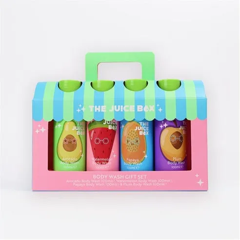 The Juice Box 4 x 100ml Body Wash Gift Set