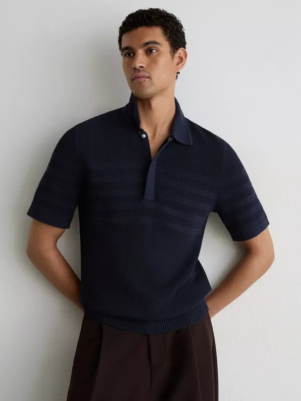 Reiss Falklands Cotton Blend Polo Shirt
