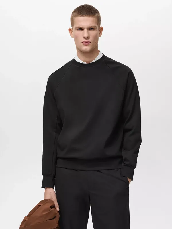 Mango Aosta Regular Fit Crew Neck Sweatshirt