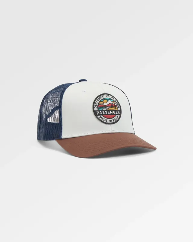 Passenger Clothing Odyssey Mesh Snapback Cap - Rich Navy/Rubber
