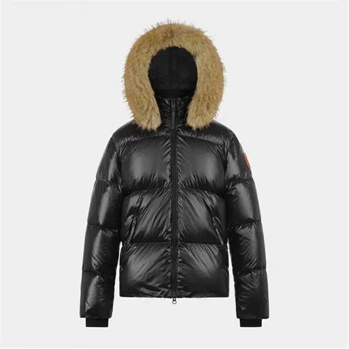 ARCTIC ARMY Women's Puffer OG Hooded Long Sleeve Short Puffer Jacket